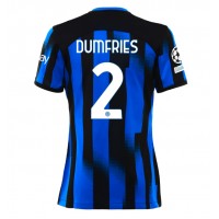 Inter Milan Denzel Dumfries #2 Heimtrikot Frauen 2023-24 Kurzarm